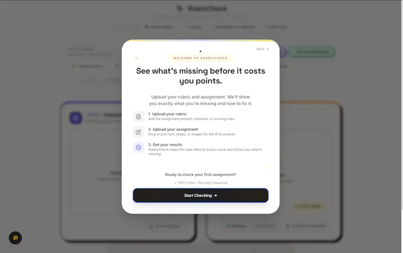 RubricCheck screenshot 3