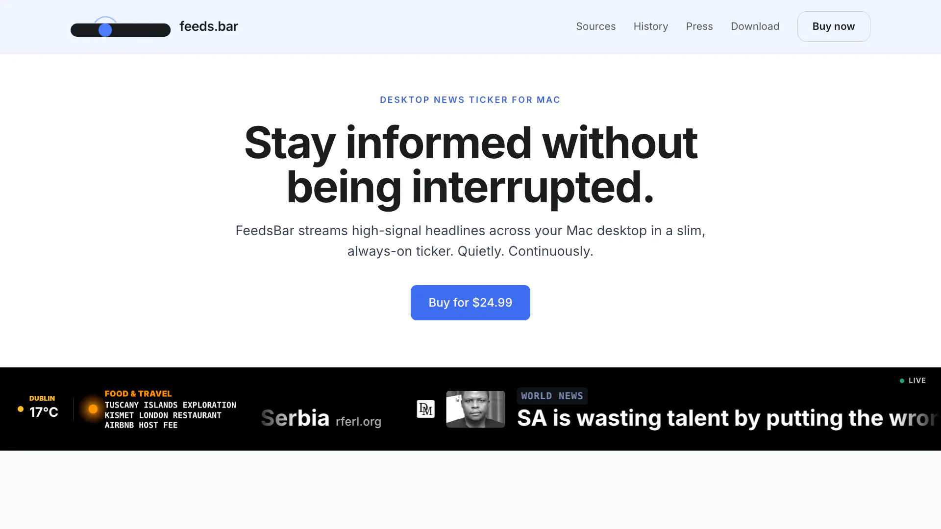 FeedsBar screenshot 3