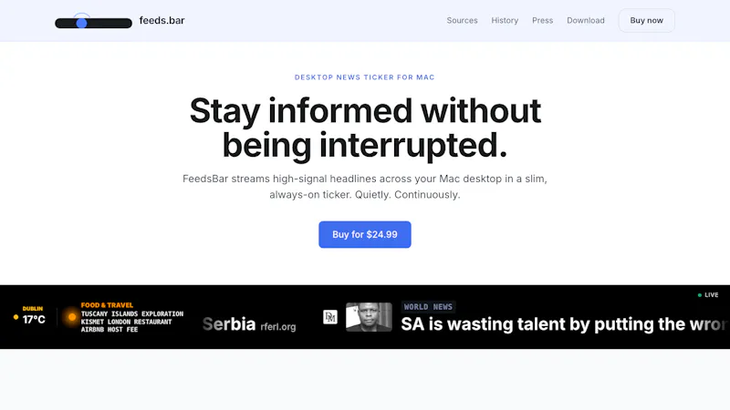 FeedsBar screenshot 4
