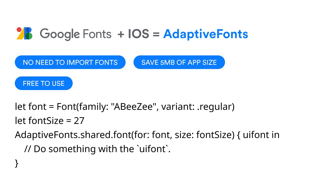 Adaptive Google Fonts for iOS media 1