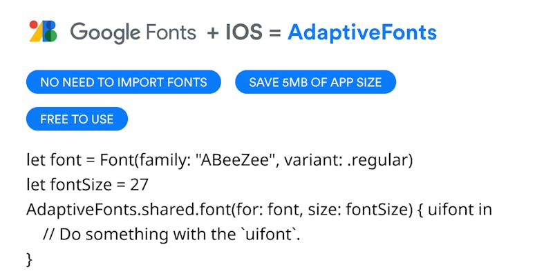 Adaptive Google Fonts for iOS media 1