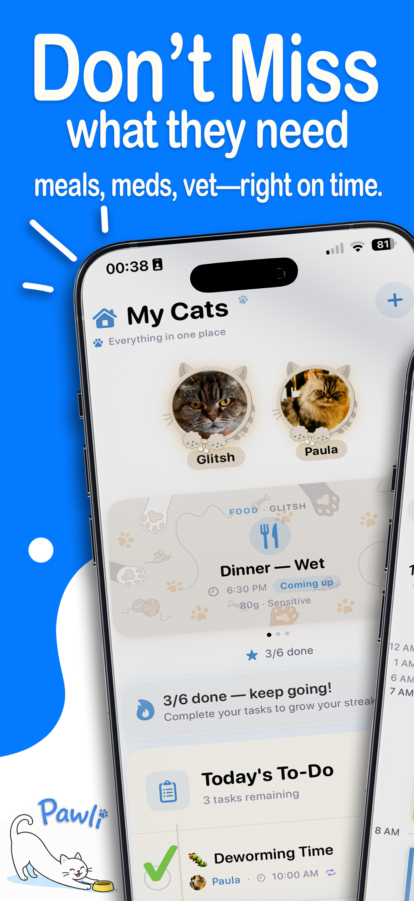 Pawli: Cat Care Tracker gallery image