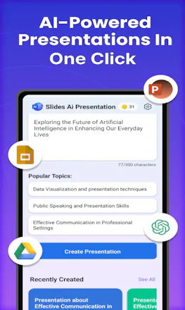 Slides: AI Presentation Maker gallery image