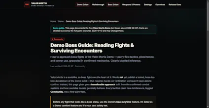 Valor Mortis Demo Guide gallery image
