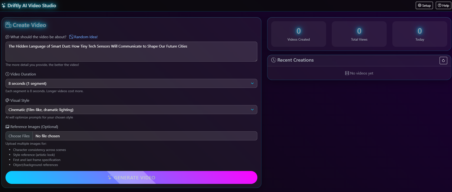 Driftly AI Video Studio gallery image