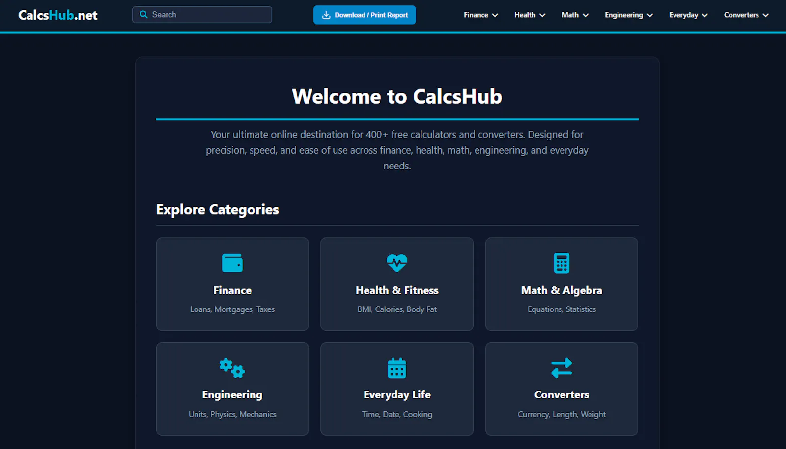 CalcsHub screenshot 1