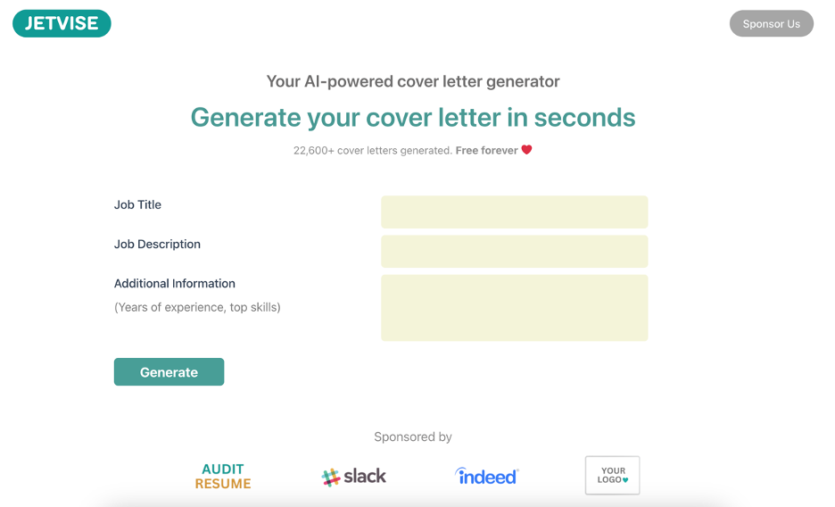 Mídia 1 de JetVise - Al Gerador de Cartas de Ale