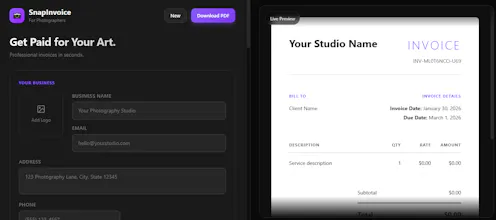 SnapInvoice gallery image