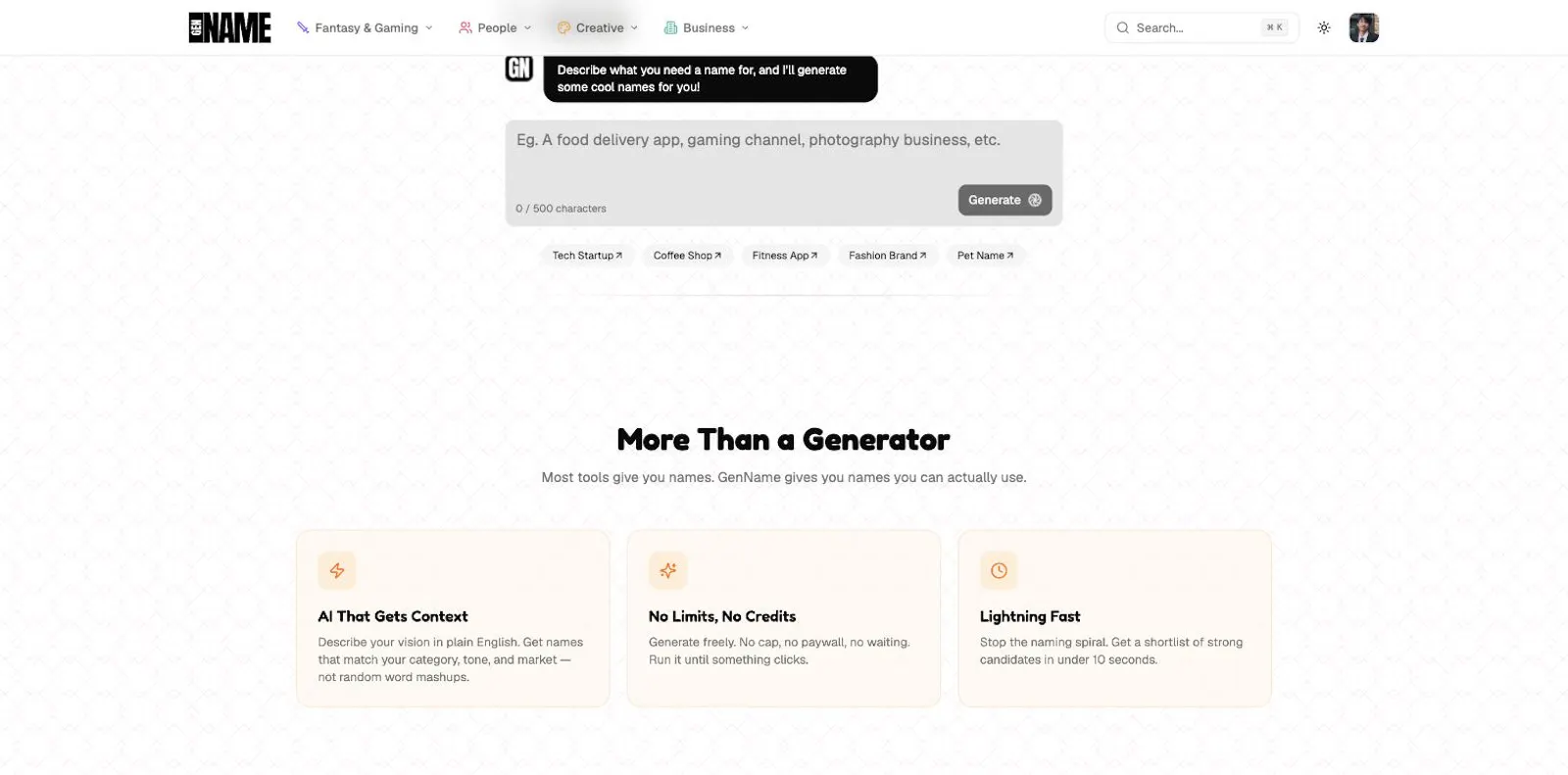 GenName.io screenshot 4