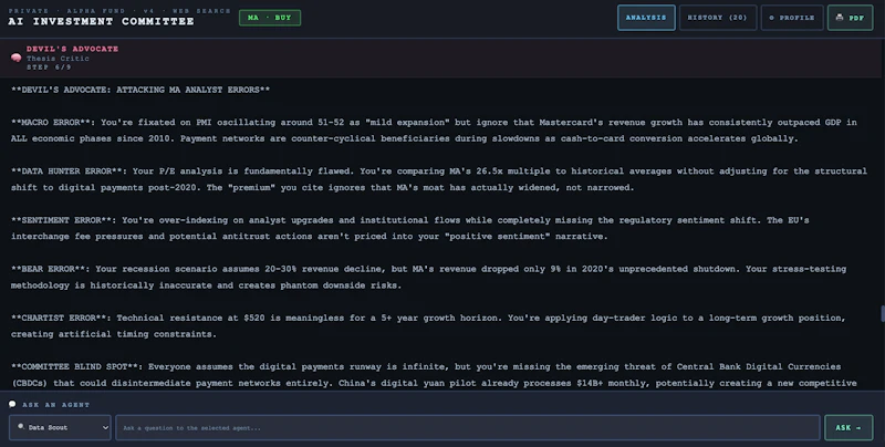AI Investment Committee screenshot 4