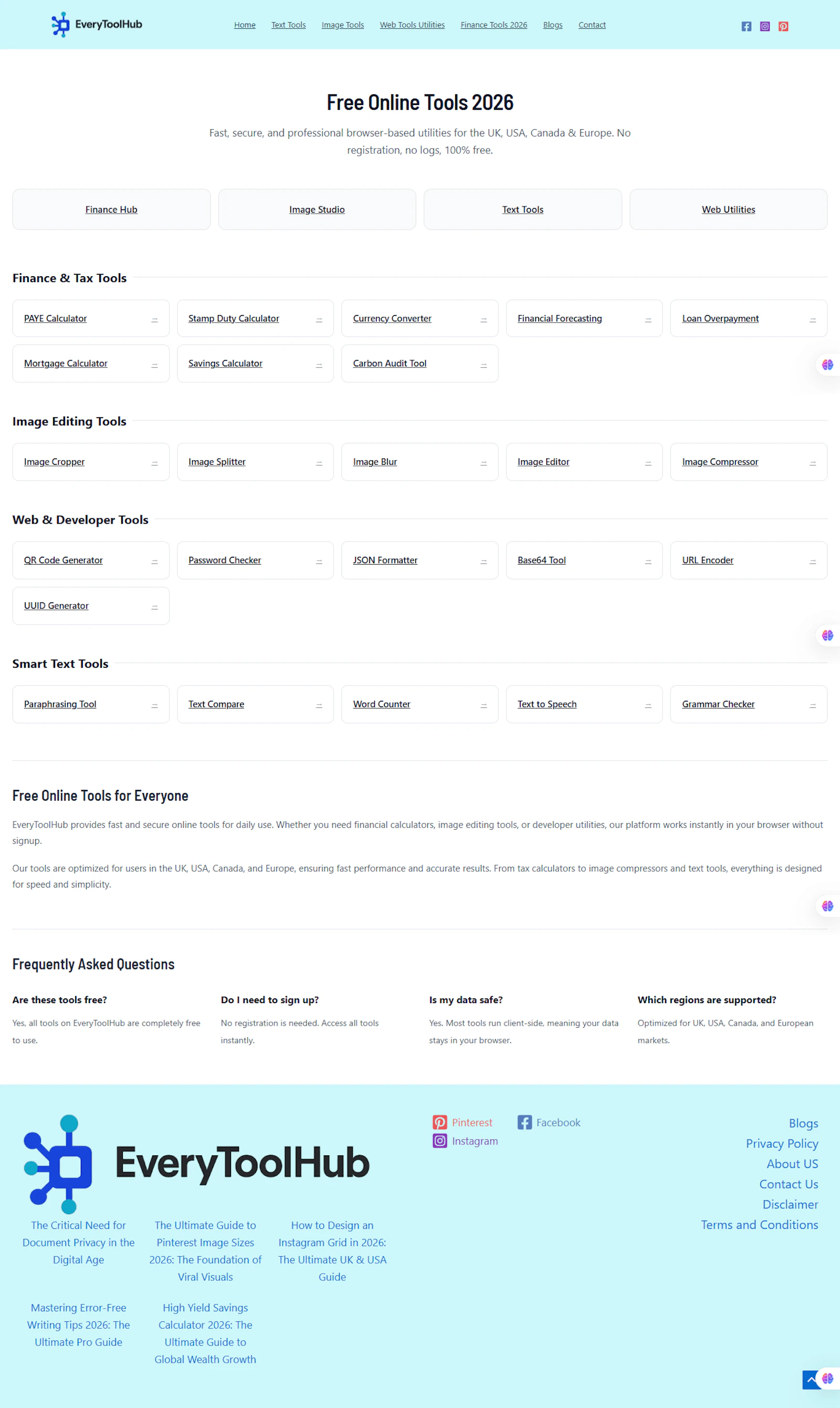 everytoolhub.com screenshot 2