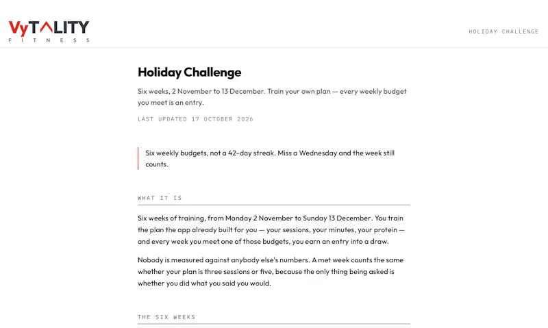 Vytality Fitness screenshot 4
