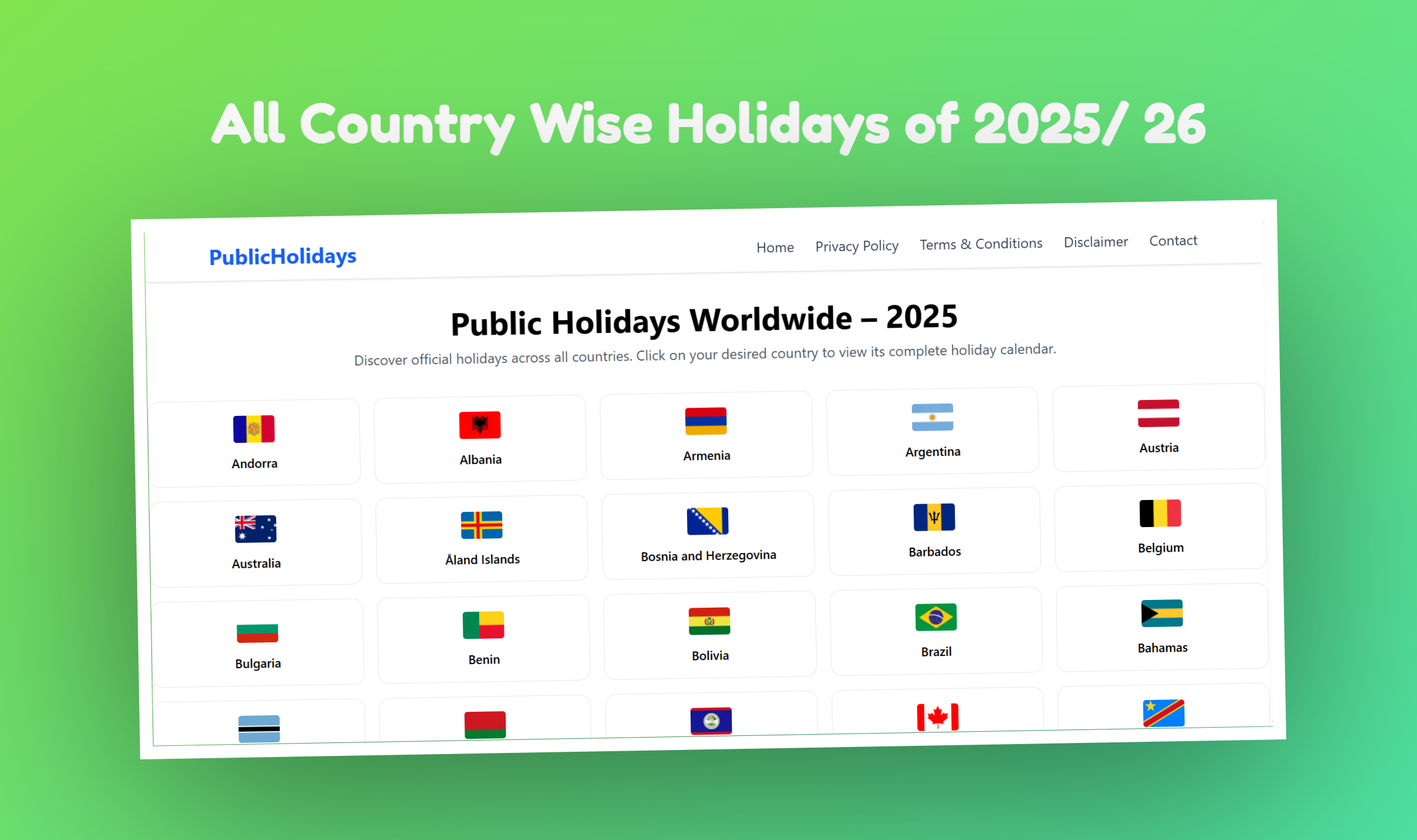 PublicHolidays gallery image