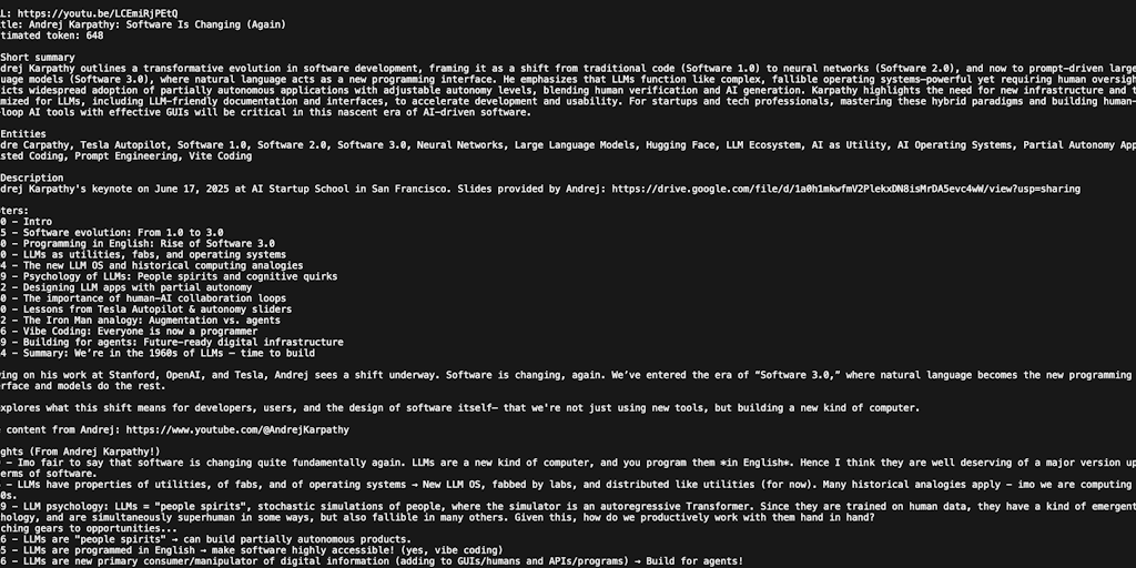 Index Youtube (llm.txt)