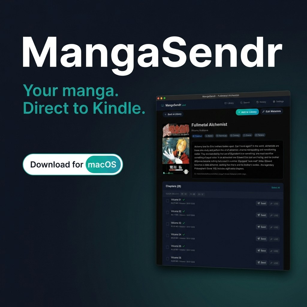 MangaSendr - Screenshot 2 showing product features and functionality