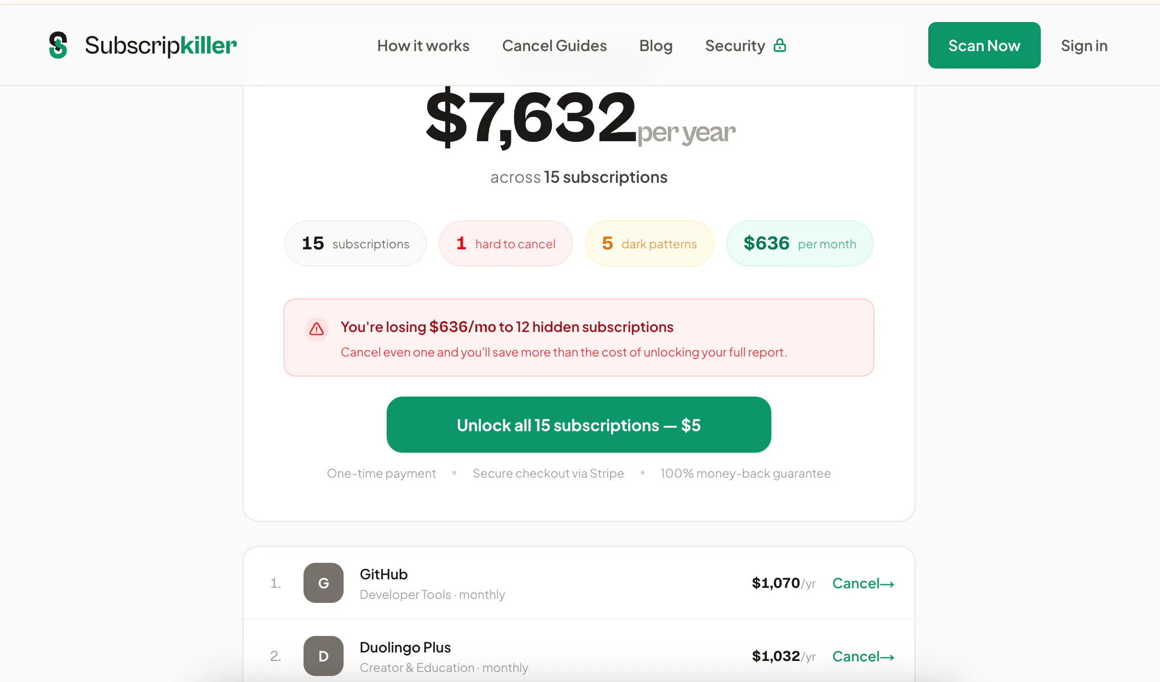 SubscripKiller 제품 배너