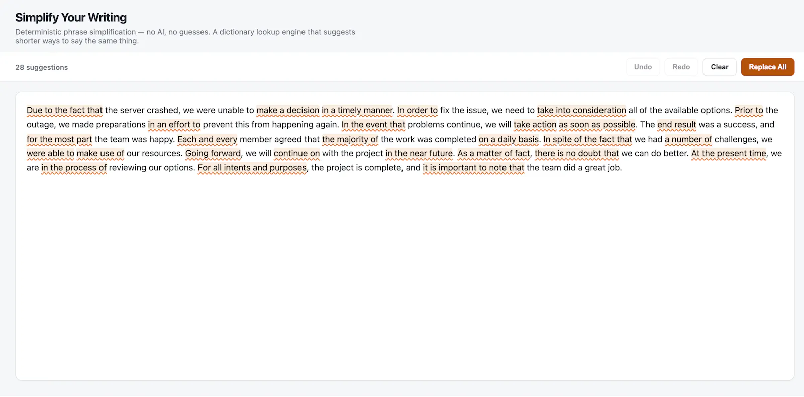 Simplify Your Writing screenshot 3