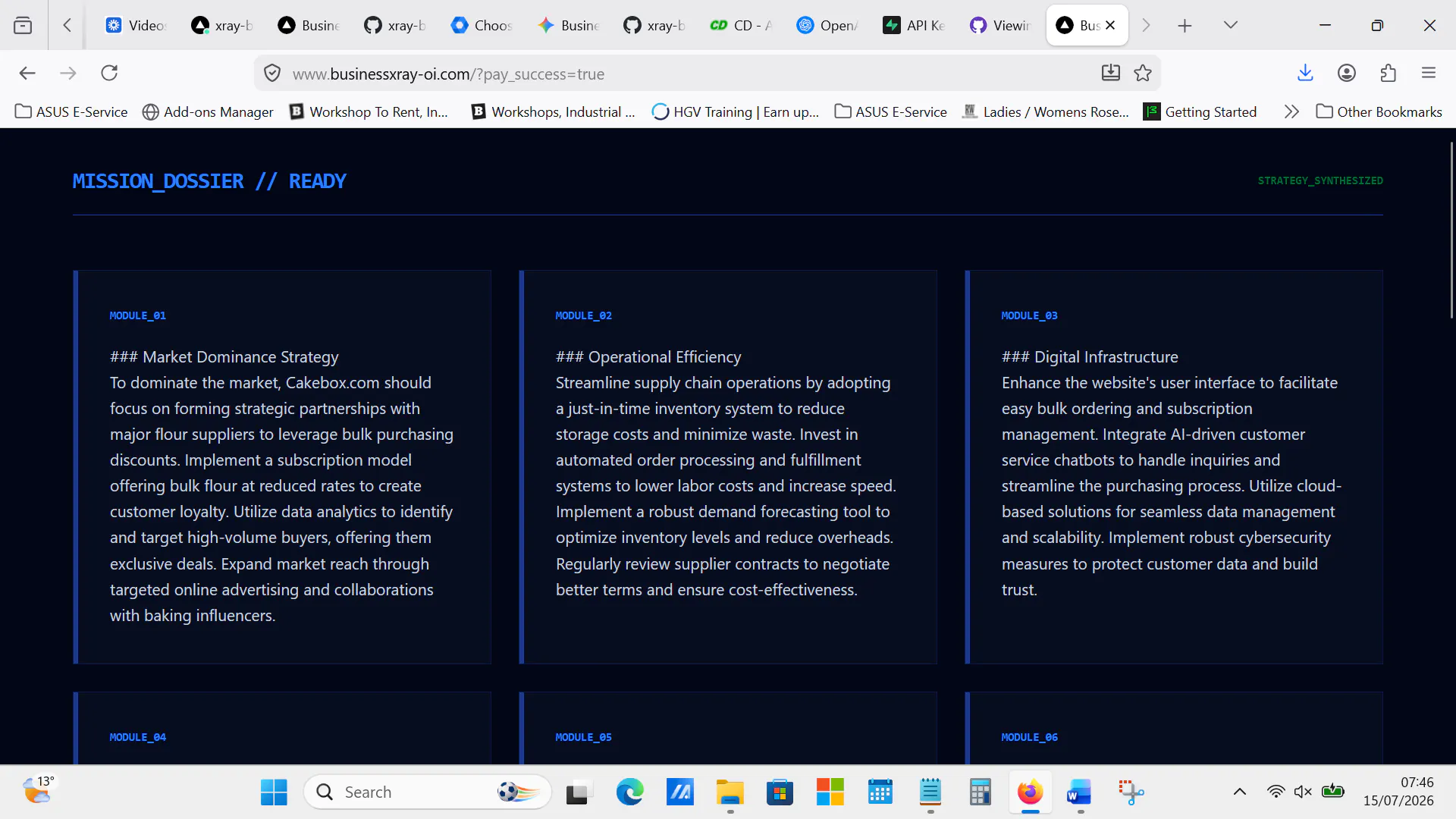 BusinessXray & AnimMatch Portfolio gallery image