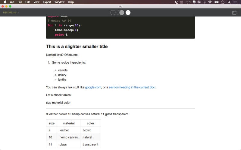 md - Markdown writing App gallery image