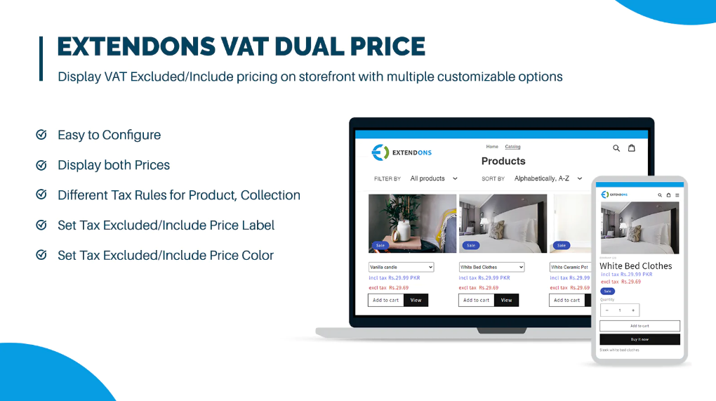 Aplicación de precios de impuestos de Shopify media 3