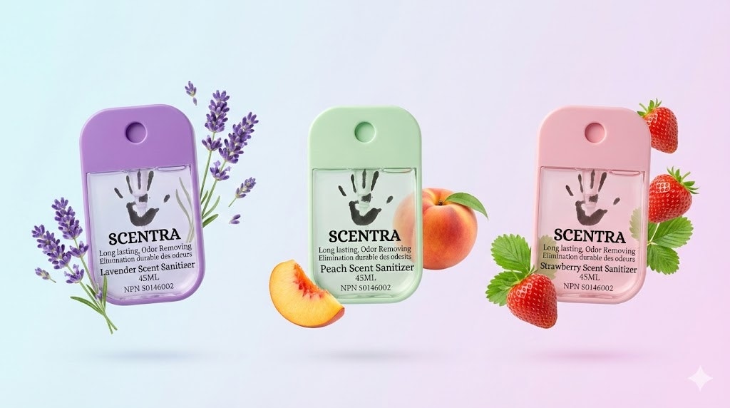 Scentra - Product Hunt launch logo and brand identity