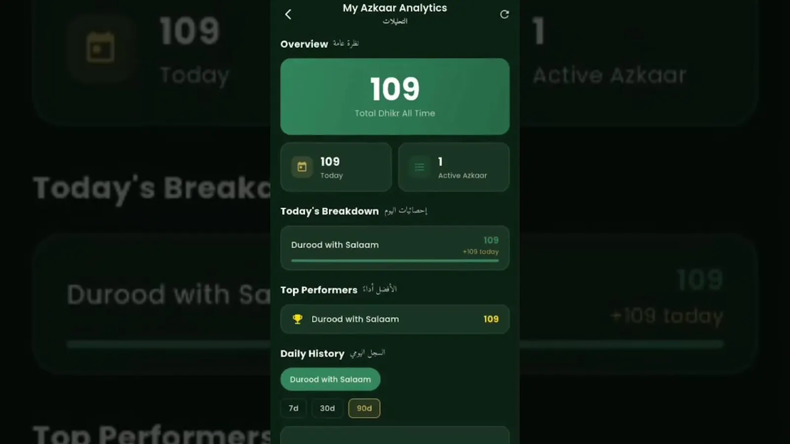 Zikar App-Tasbih Counter-Hisnul Muslim screenshot 1 (video preview)
