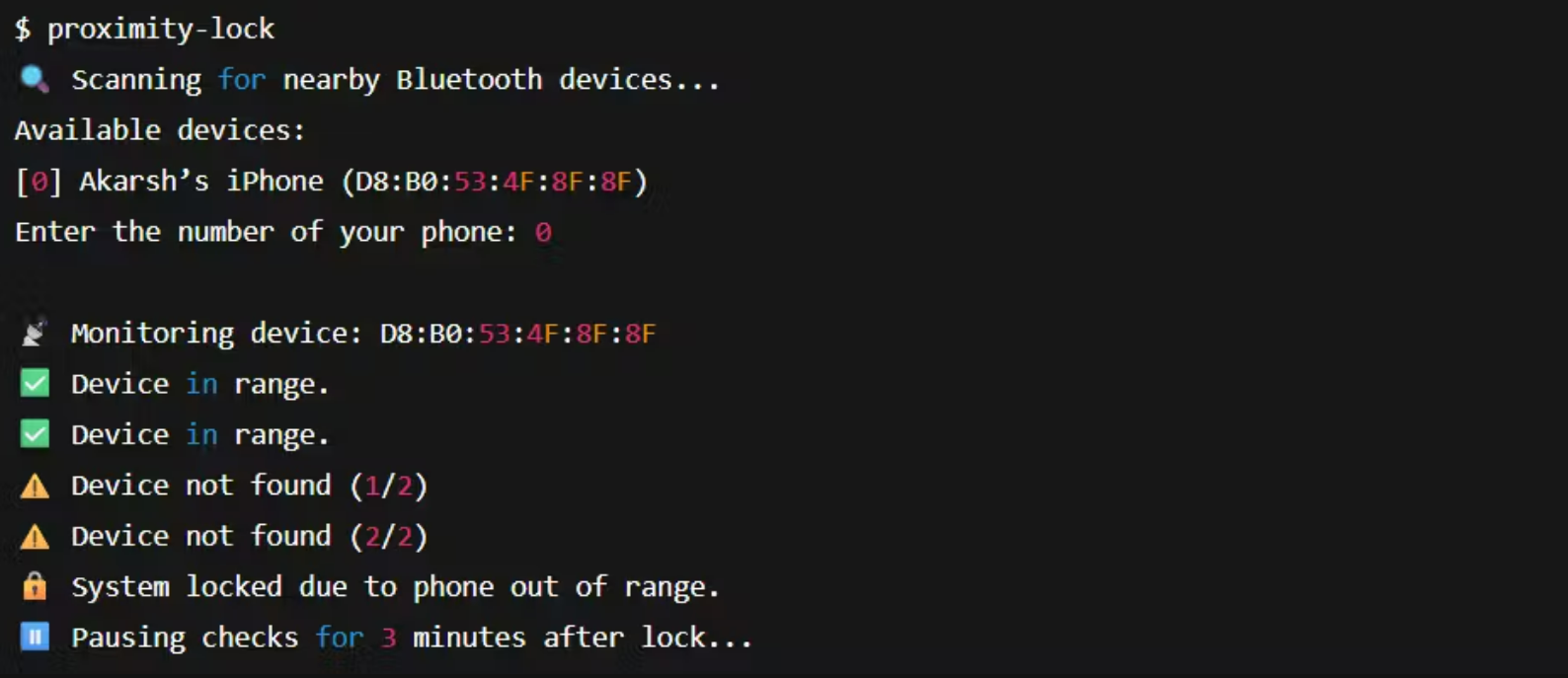 Proximity Lock System gallery image