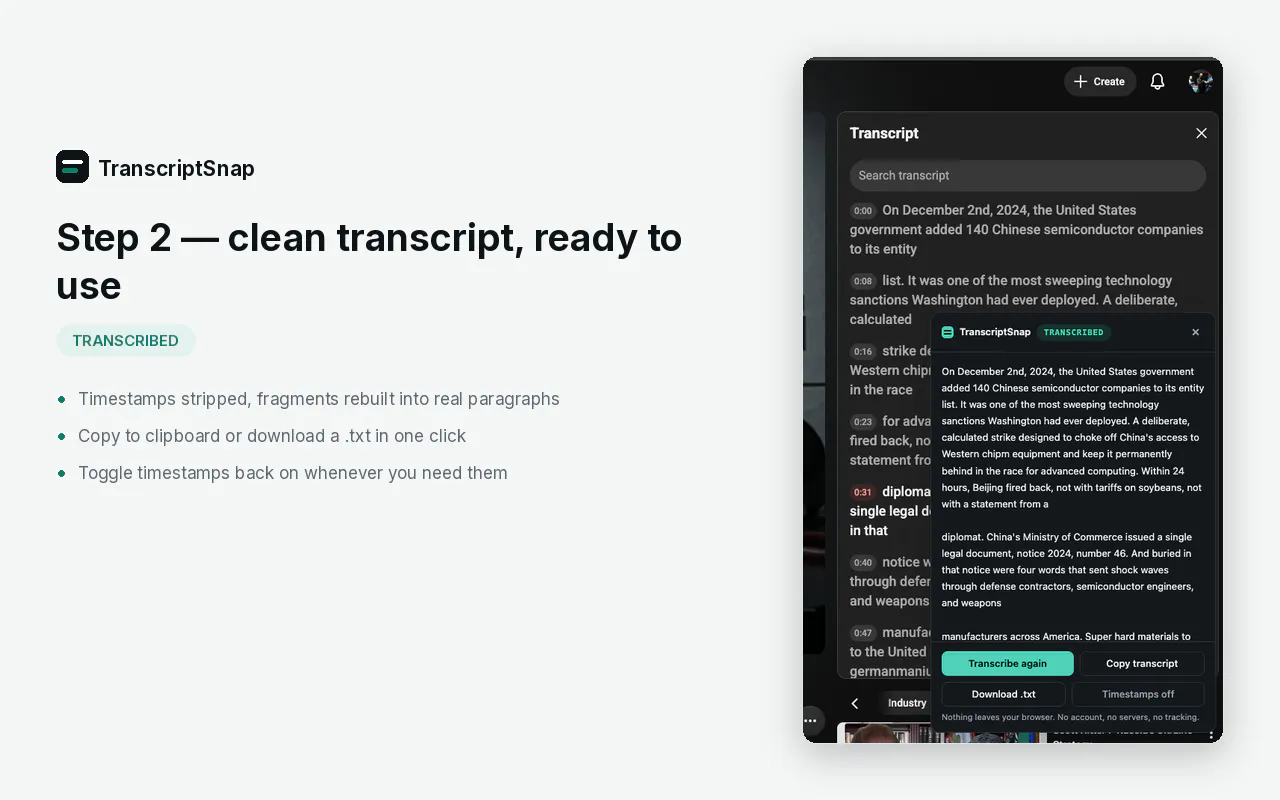 TranscriptSnap gallery image