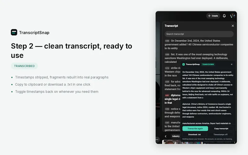 TranscriptSnap screenshot 6