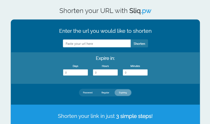 Sliq.pw Advanced URL Shortener gallery image