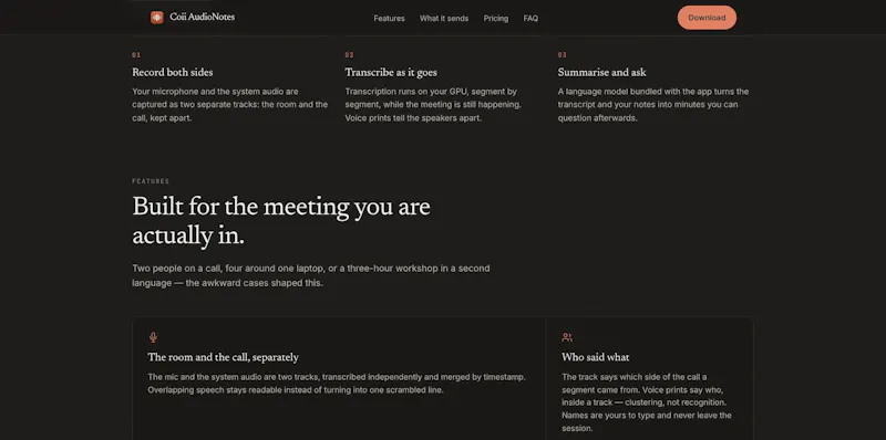 Coii AudioNotes screenshot 3