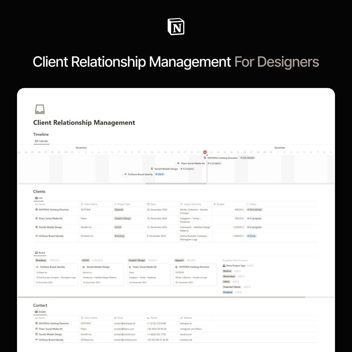 CRM For Designers logo