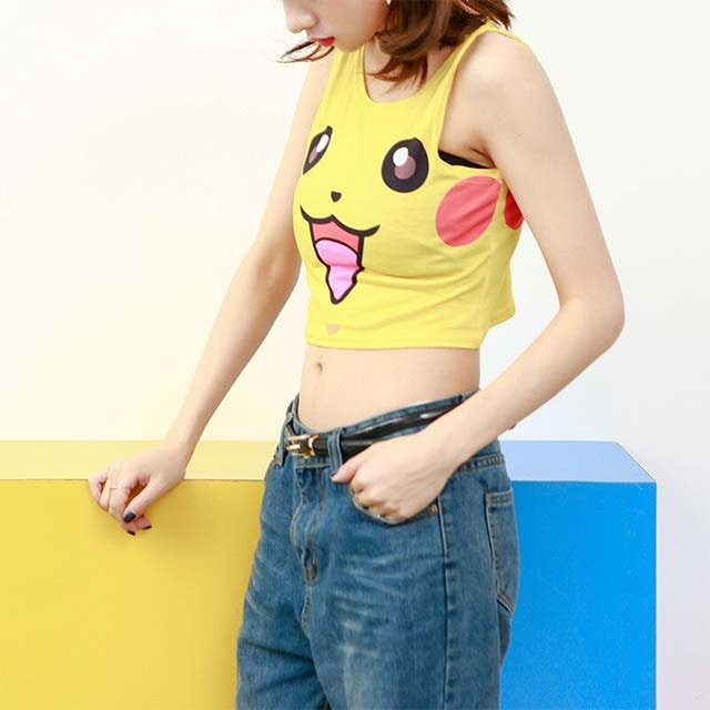 Girls Pokemon Crop Top Topveless Top media 4