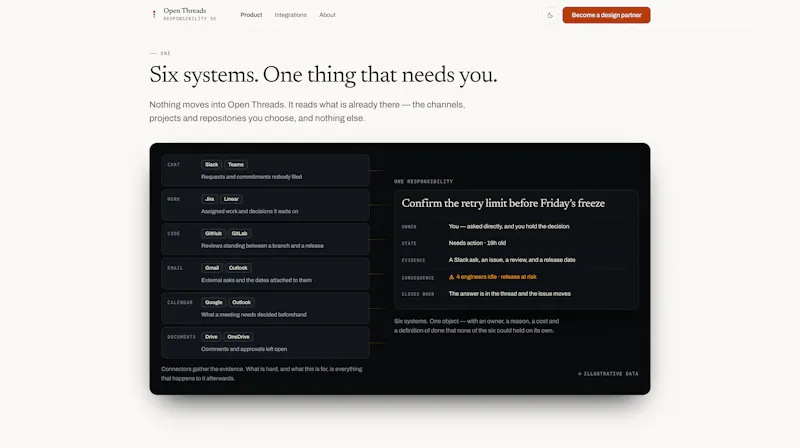 Open Threads screenshot 2