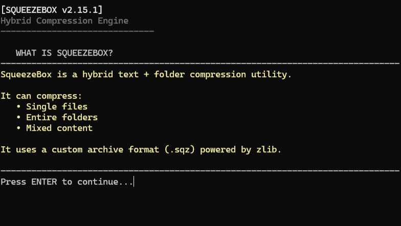 Squeezebox file compressor gallery image
