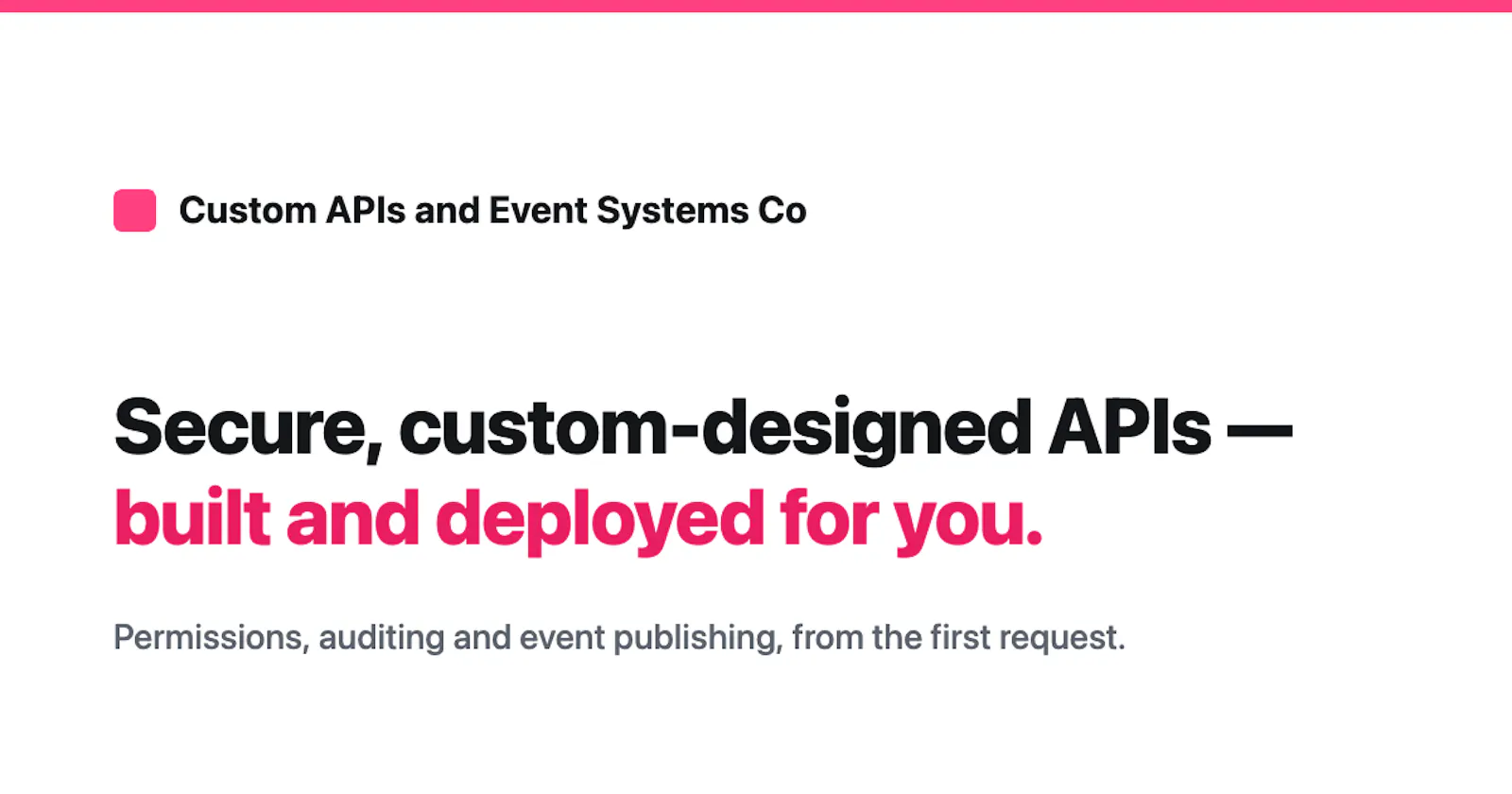 Custom APIs and Event Systems Co screenshot 1
