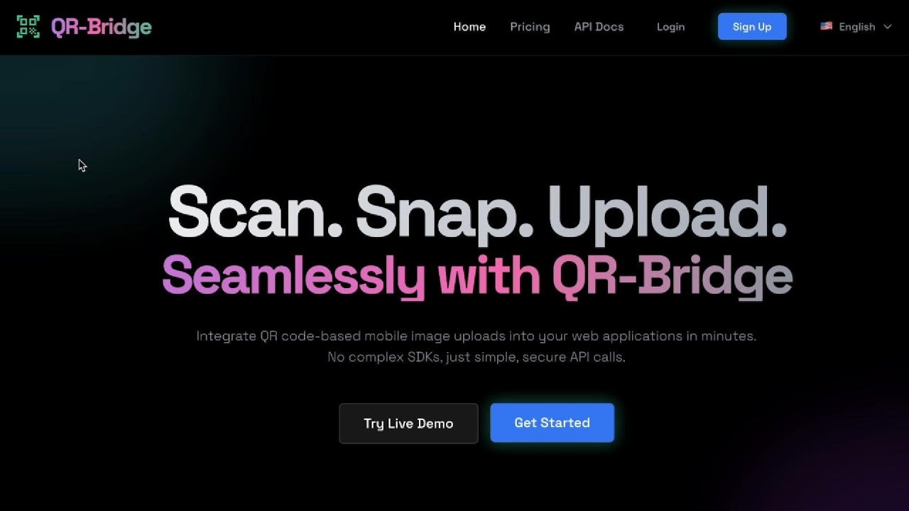 QR-Bridge – QR code uploads for web apps gallery image