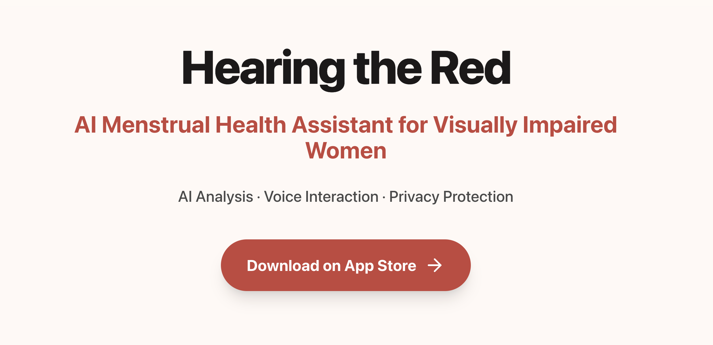 HearRed - Main product screenshot demonstrating key features and user interface