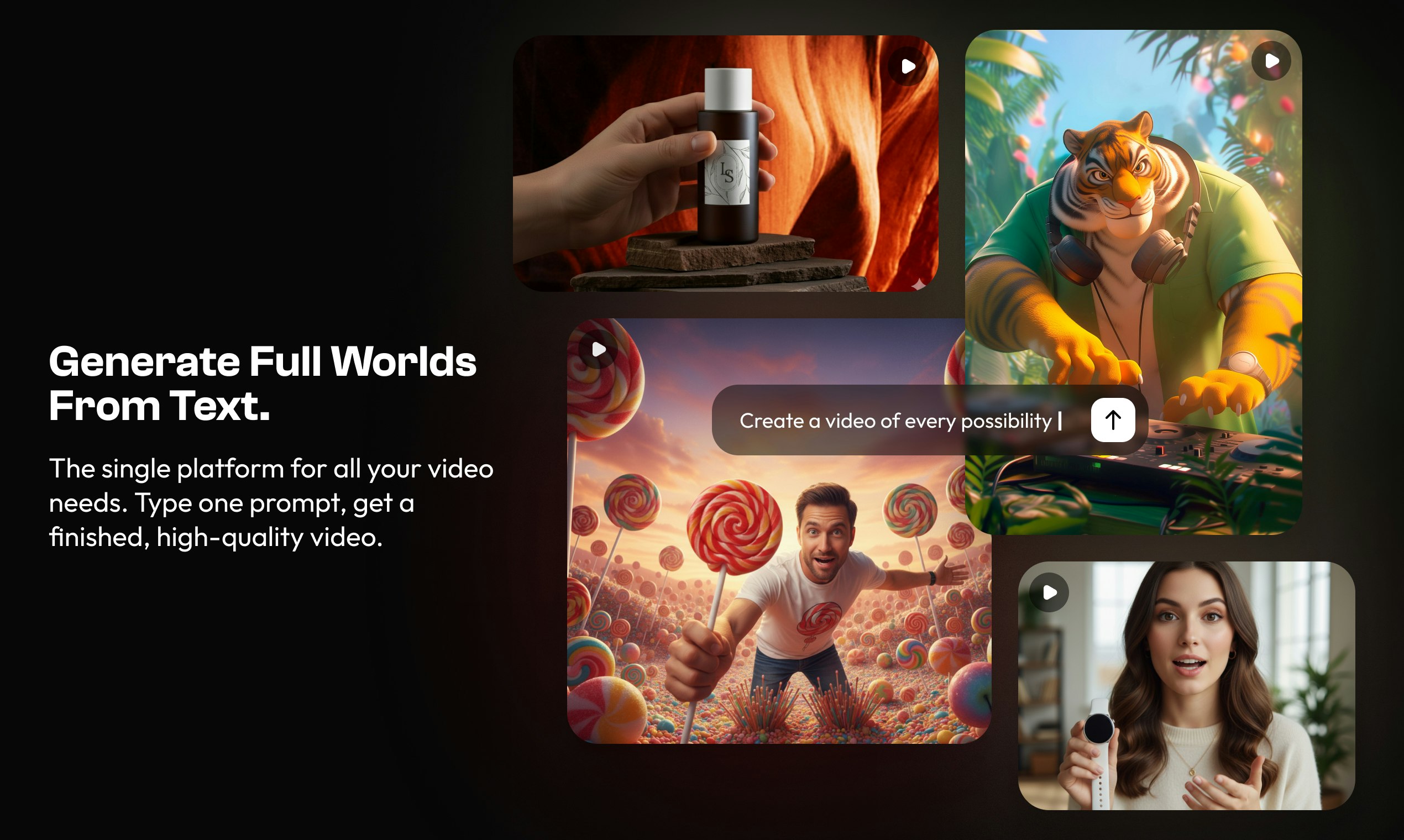 Talking video generator gallery image