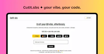 CutIt.sbs✦QR Generator & Link Shortener gallery image