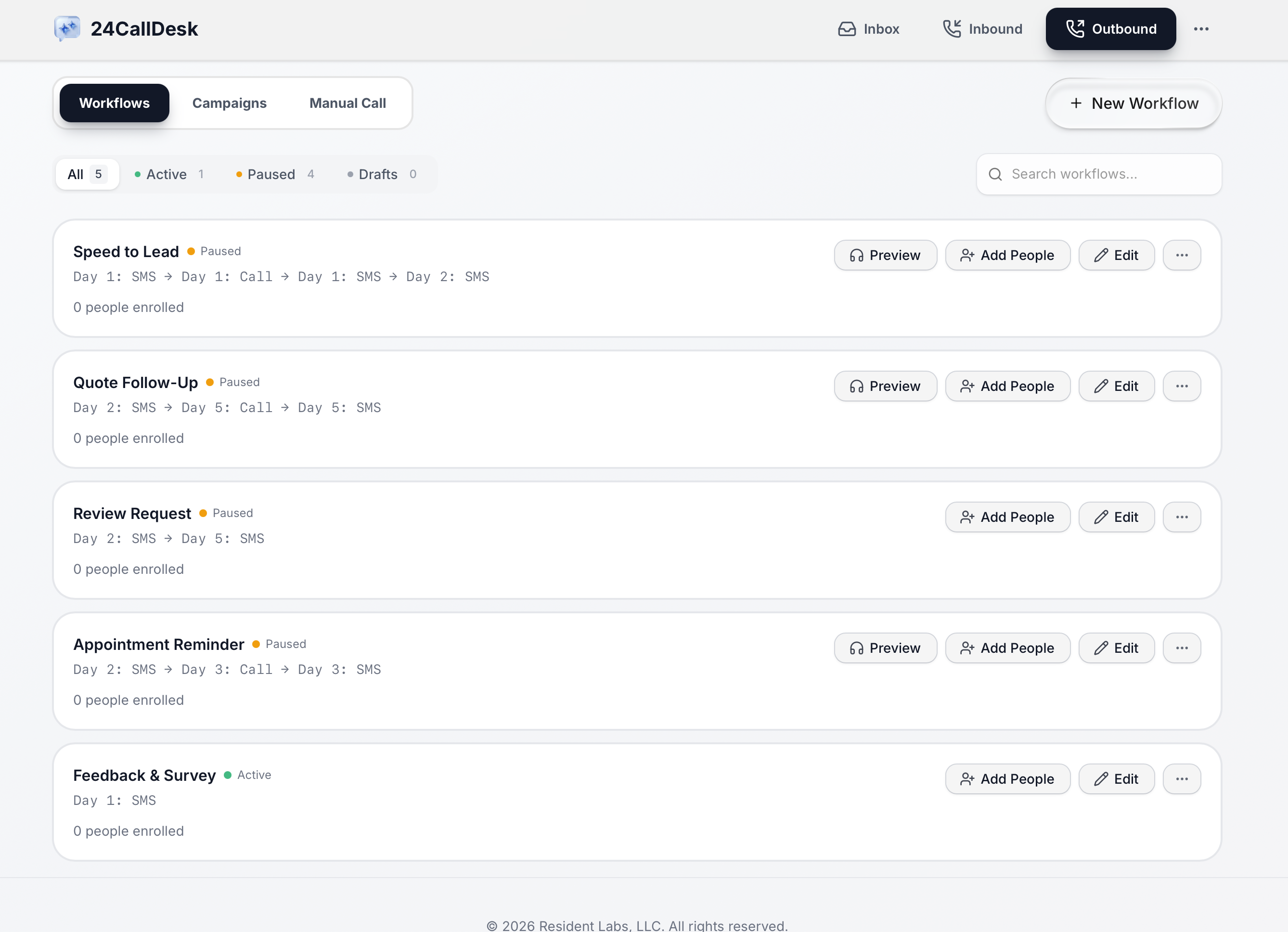 24CallDesk - Screenshot 4 showing product features and functionality