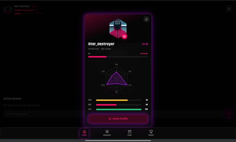 Focus Saga — Level Up Your Productivity screenshot 1