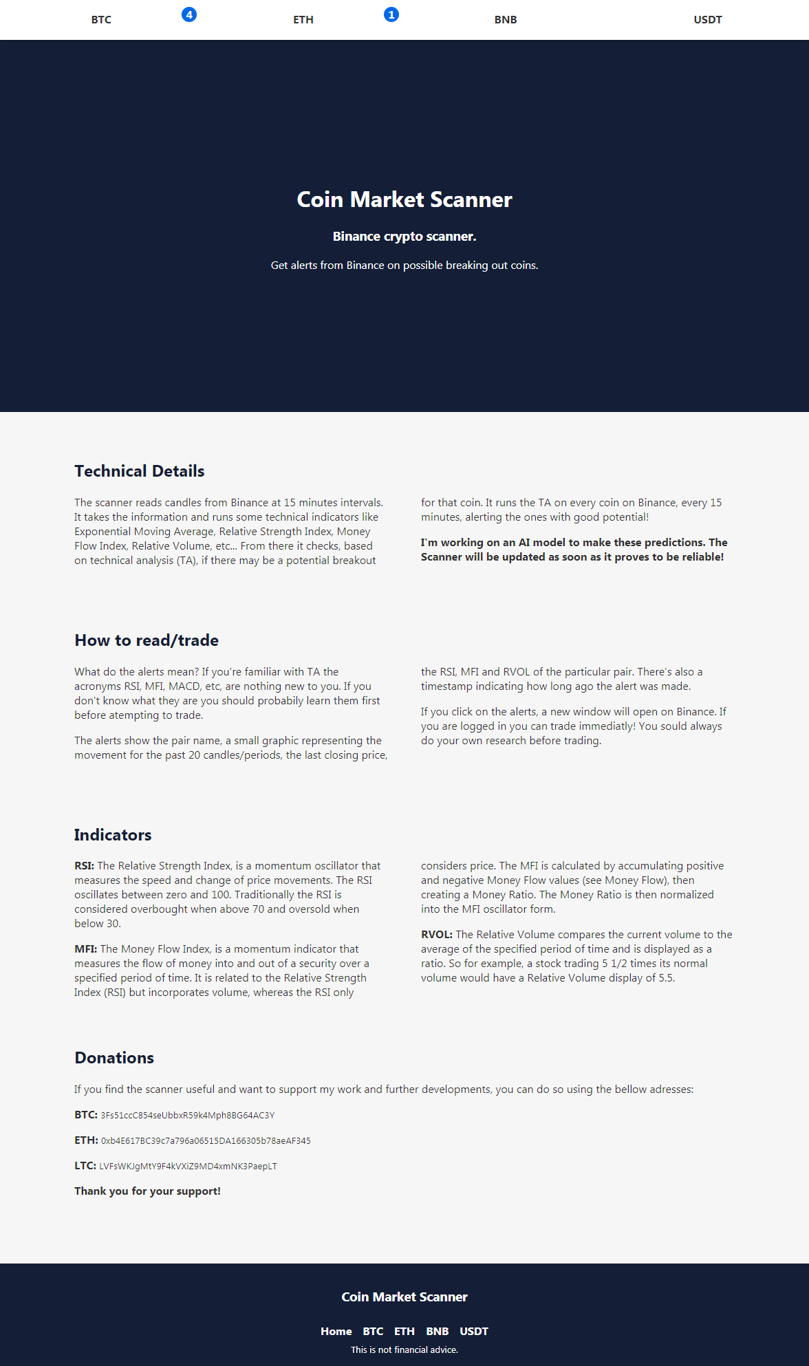 Coin Market Scanner gallery image