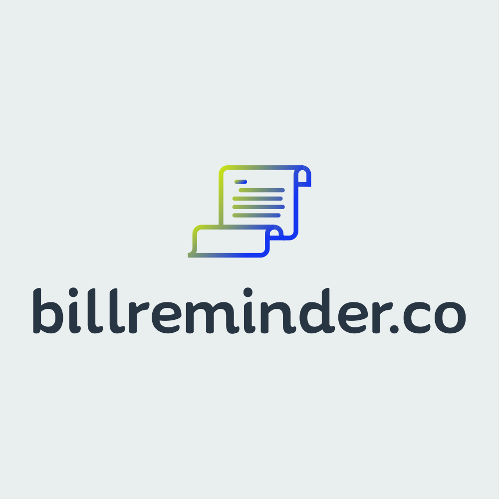 Billreminder never forget to pay a bill logo