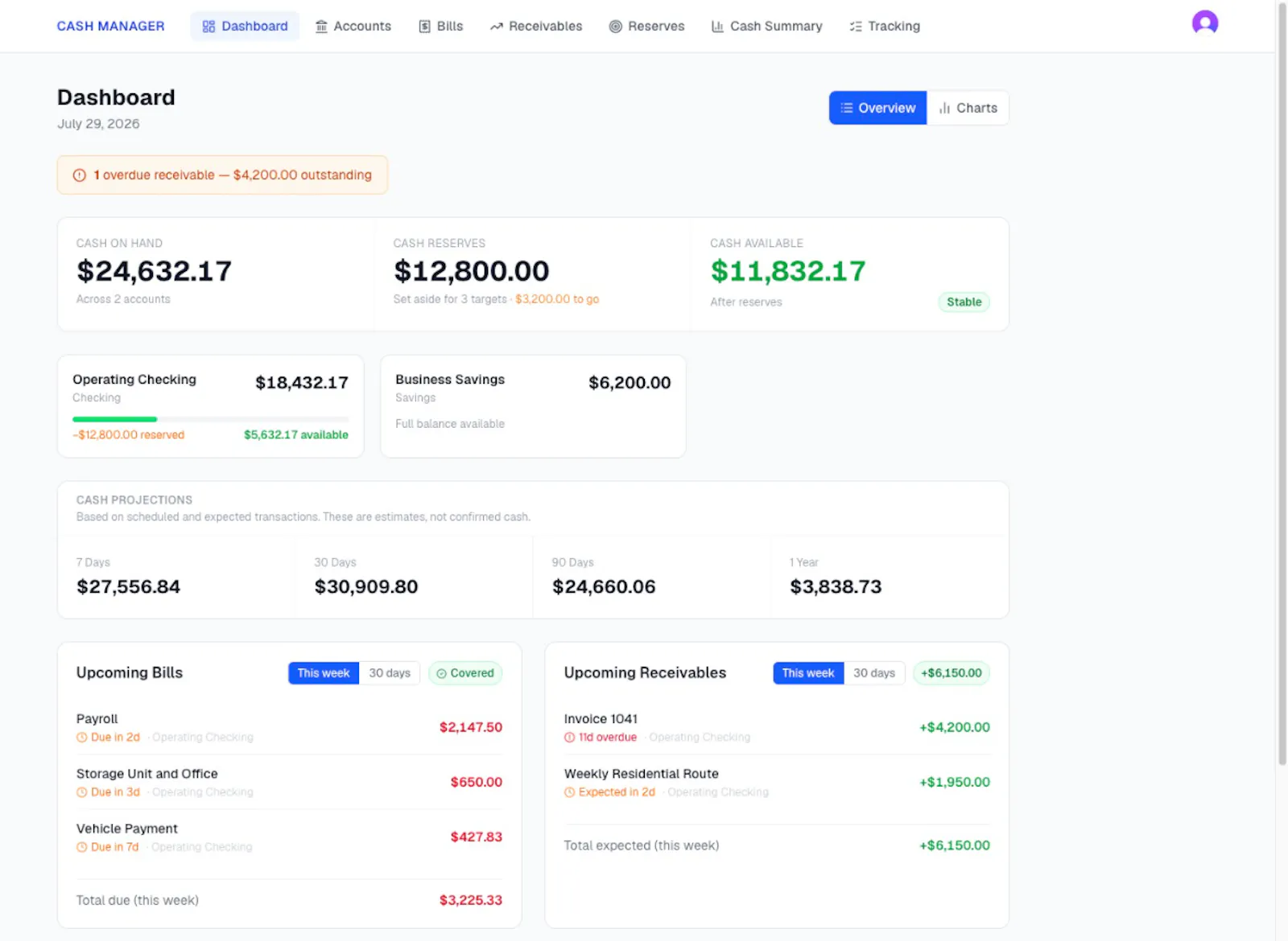 Business Cash Manager screenshot 2