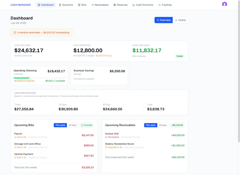 Business Cash Manager screenshot 2