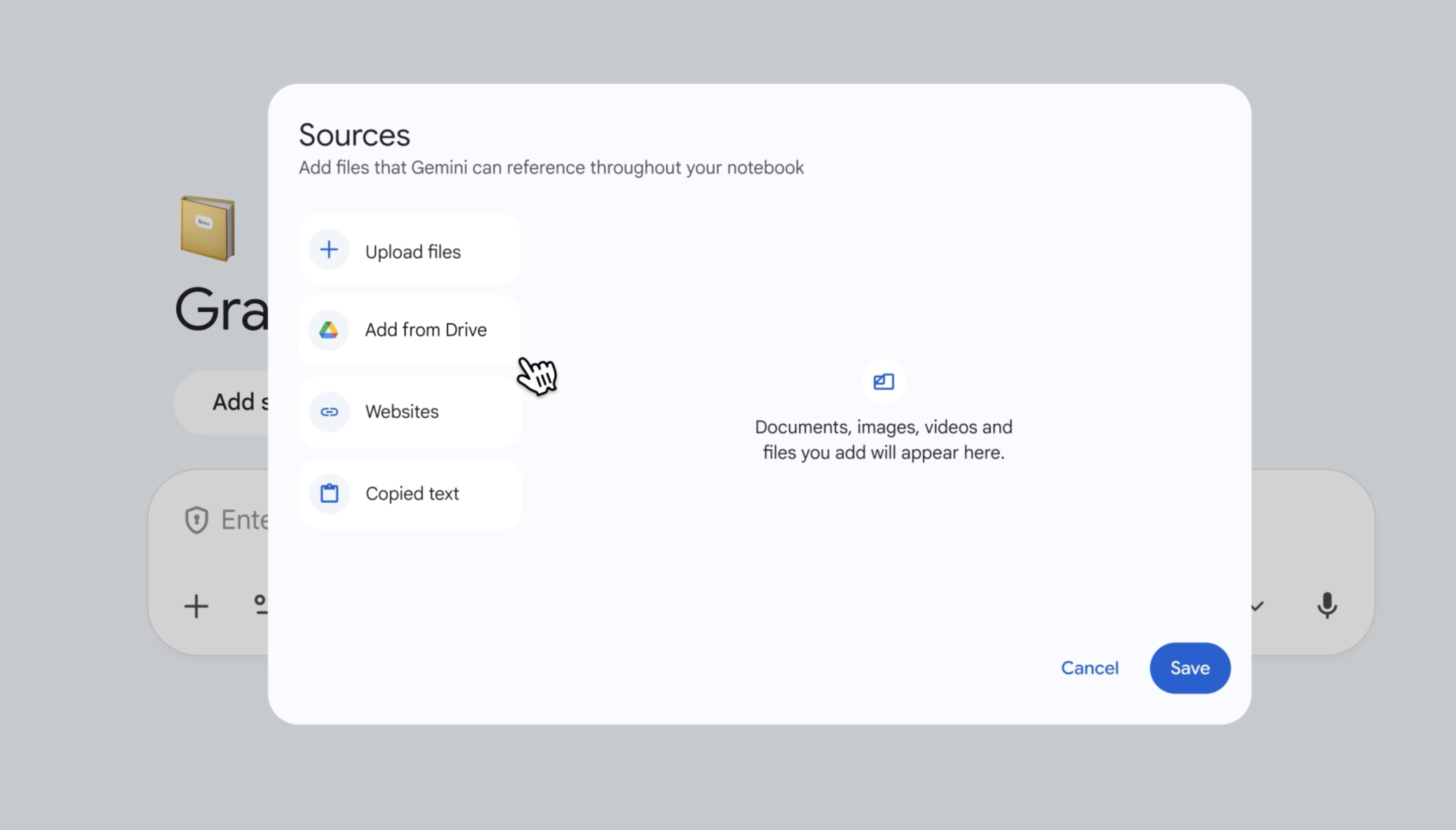 Notebooks in Gemini gallery image