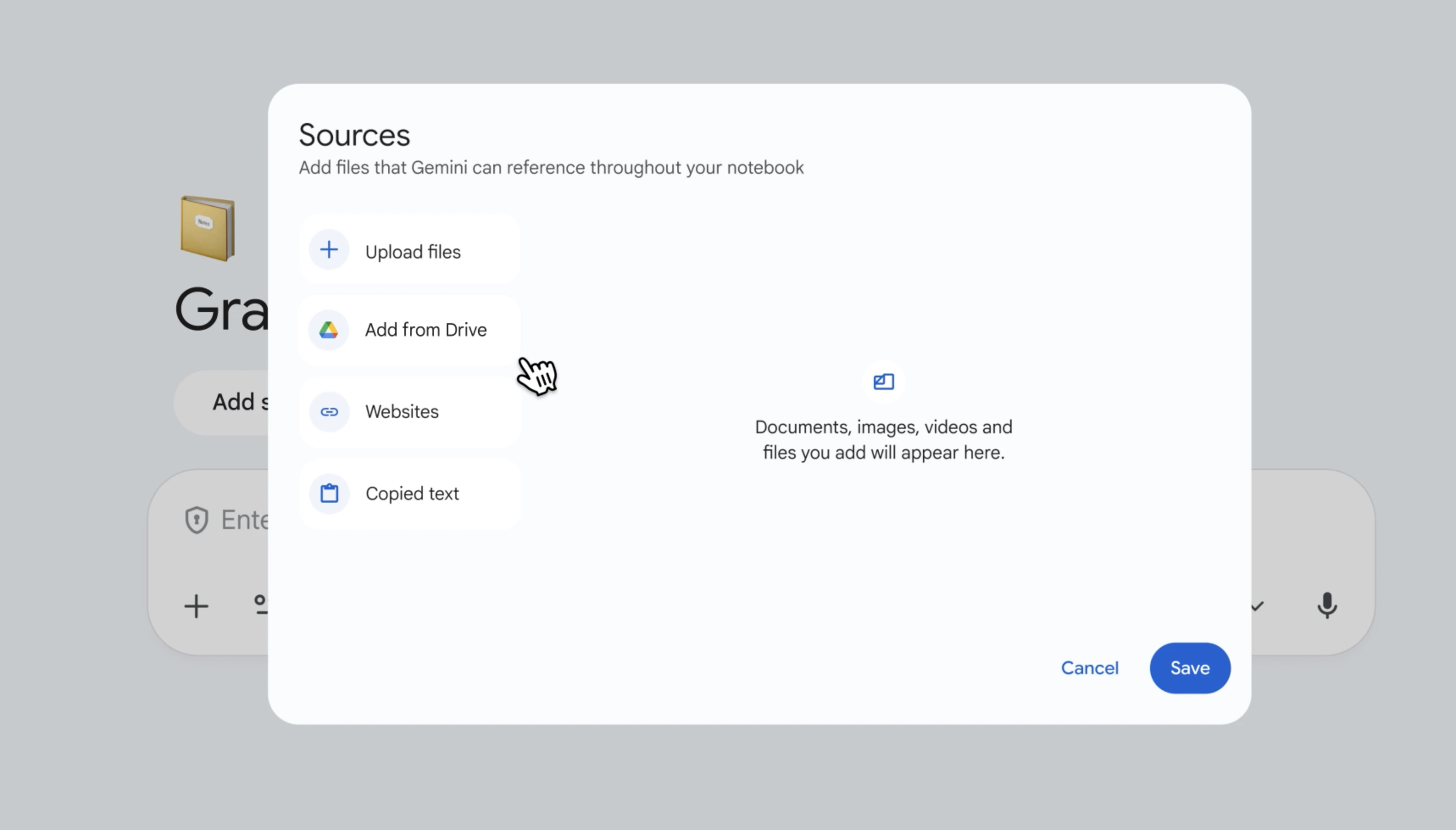 Notebooks in Gemini screenshot 5