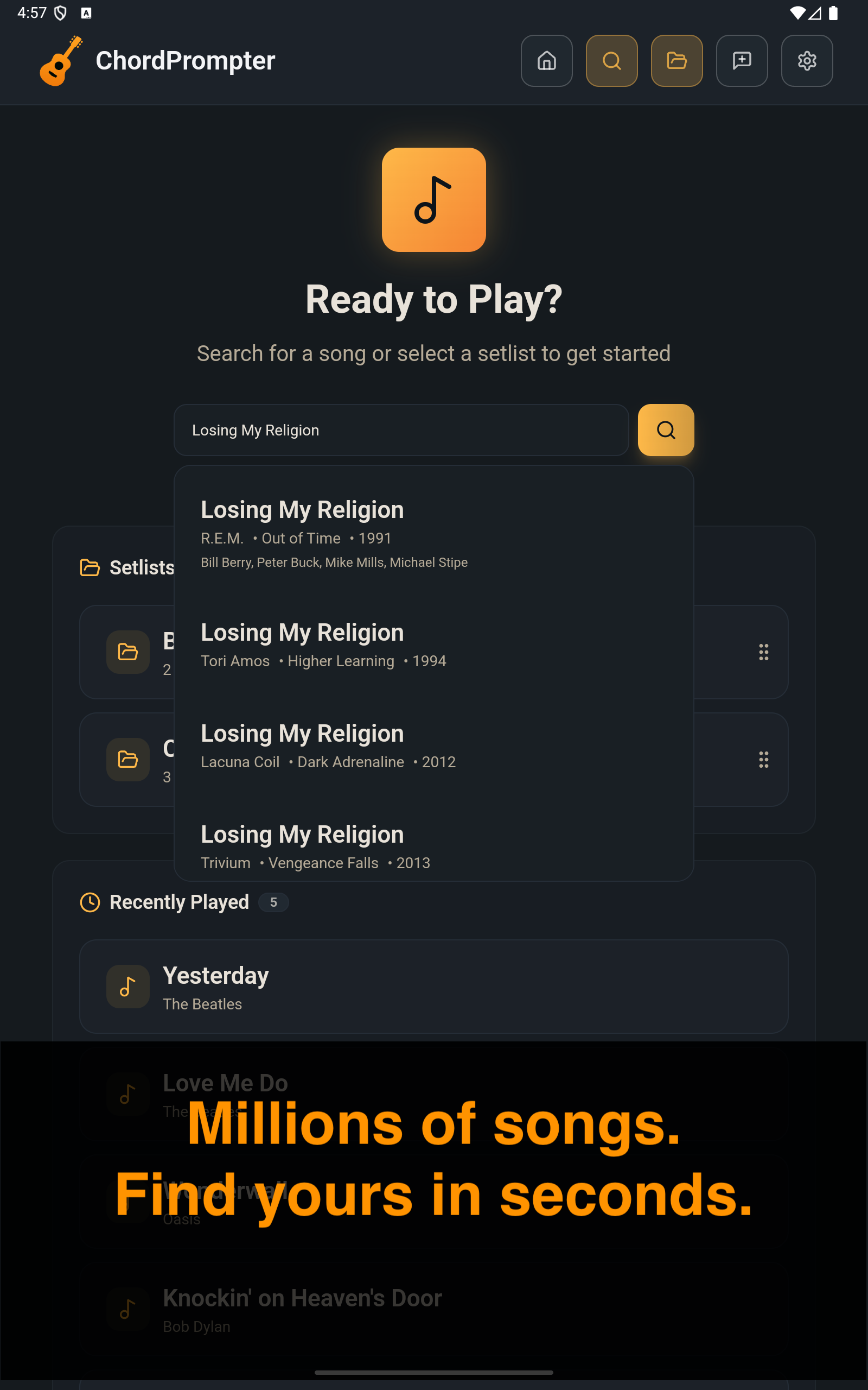 ChordPrompter - Screenshot 3 showing product features and functionality