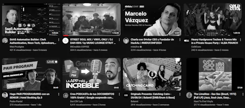 Youtube b/w filter gallery image